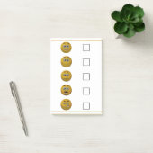 Post-it® émoticône de contrôle d'humeur du style 3d (Bureau)