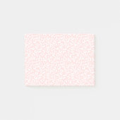 Post-it® Empreinte de léopard blanc rose pâle (Devant)