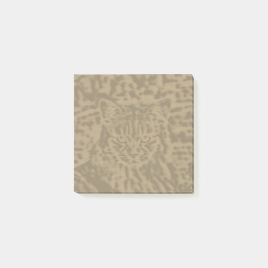 Post-it® empreinte de léopard de chat 3 x 3 (Devant)