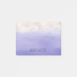 Post-it® Empreinte de léopard d'Ombre d'or violet