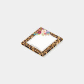Post-it® empreinte de léopard, guépard tendance, floral, su (Incliné)