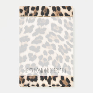 Post-it® Empreinte de léopard noir Brown crémeux
