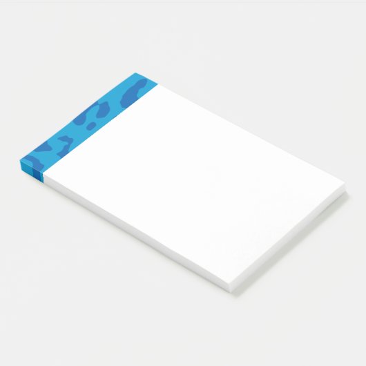 Post-it® Empreinte de léopard Pale Blues (Incliné)