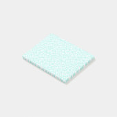 Post-it® Empreinte de léopard White Girly Mint (Incliné)