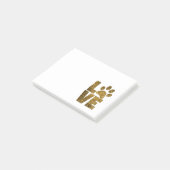 Post-it® Empreinte de patte adorable de parties (Incliné)