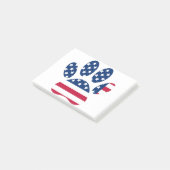 Post-it® EMPREINTE DE PATTE américain du Drapeau (Incliné)