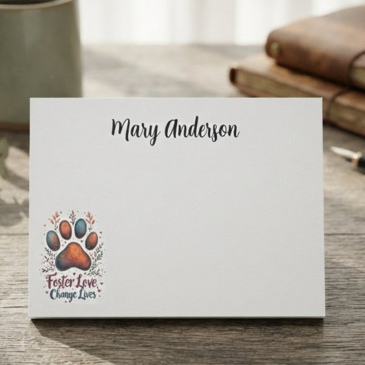 Post-it® Empreinte de patte aquarelle rustique