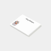 Post-it® Empreinte de patte aquarelle rustique (Incliné)