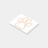 Post-it® Empreinte de patte de chiot esquissée (Incliné)
