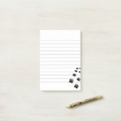 Post-it® Empreinte de patte de l'ours (Sur un bureau)