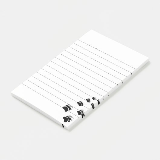 Post-it® Empreinte de patte de l'ours (Incliné)