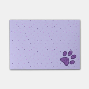 Post-it® empreinte de patte de scintillement de chat -