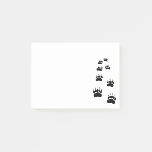 Post-it® Empreinte de patte d'ours (Devant)