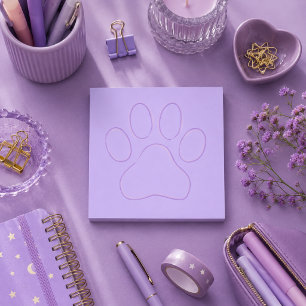 Post-it® Empreinte de patte violette