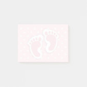 Post-it® Empreintes Bébé Rose Cute (Devant)