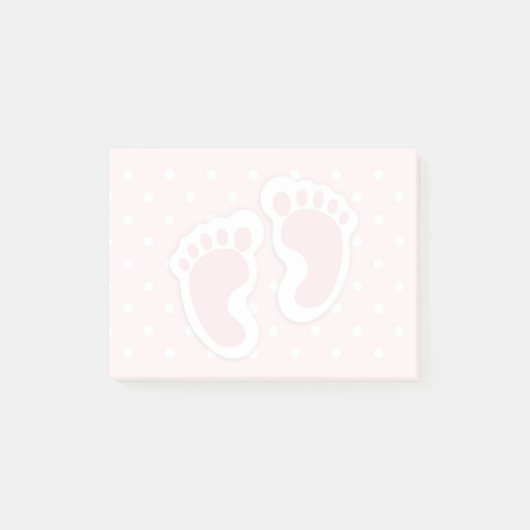 Post-it® Empreintes Bébé Rose Cute (Devant)