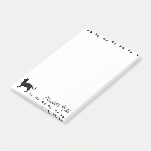 Post-it® empreintes de patte de chat personnalisées (Incliné)