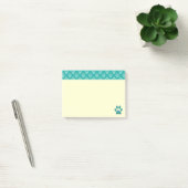 Post-it® Empreintes de pattes bleues (Bureau)