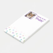 Post-it® Empreintes de pattes peints en arc-en-ciel avec in (Incliné)
