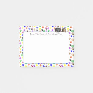 Post-it® Empreintes de pattes personnalisés avec chien et c