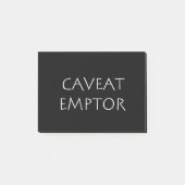 Post-it® Emptor Caveat (Devant)