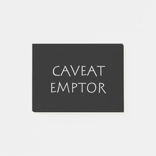 Post-it® Emptor Caveat (Devant)