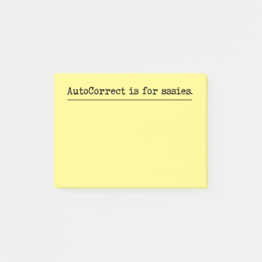 Post-it® En amour/haine avec correction automatique (Devant)
