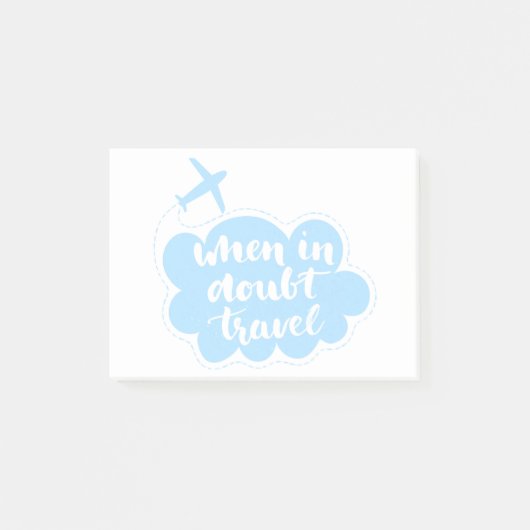 Post-it® En cas de doute nuage de voyage (Devant)