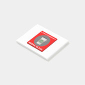 Post-it® En cas d'urgence, verre de coupure (Incliné)