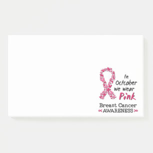 Post-it® En Octobre nous portons rose Cancer du sein Sensib