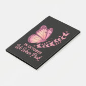Post-it® En octobre Papillon Poitrine Rose (Incliné)