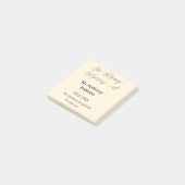 Post-it® En souvenir affectueux de nom souvenir funéraire (Incliné)