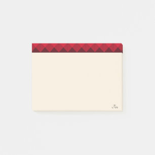 Post-it® En-tête Bourgogne sur beige