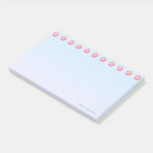 Post-it® En-tête de belle fleur (Incliné)