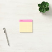 Post-it® En-tête de sujet de grille dessinée à la main mini (Bureau)