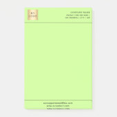 Post-it® En-tête du logo commercial vert clair (Devant)