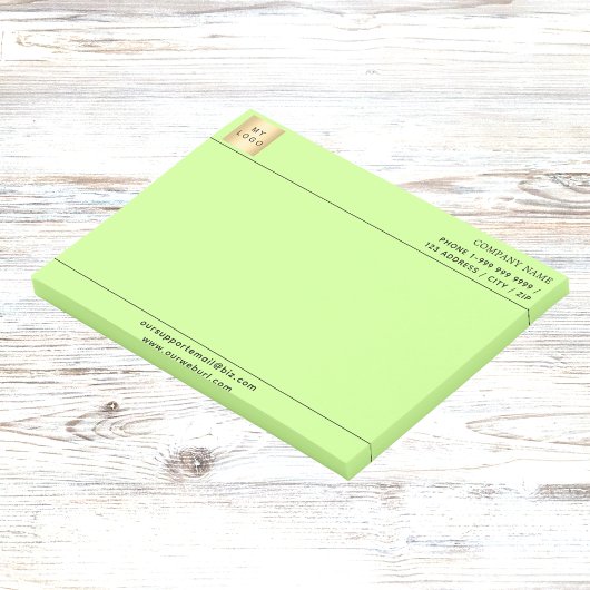 Post-it® En-tête du logo commercial vert clair