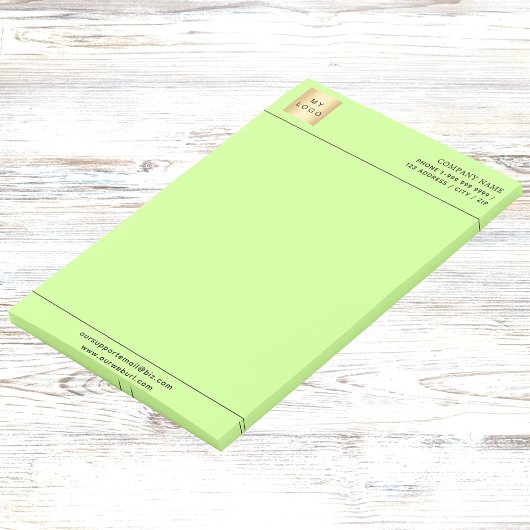 Post-it® En-tête du logo commercial vert clair