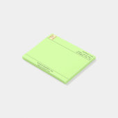 Post-it® En-tête du logo commercial vert clair (Incliné)