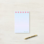 Post-it® En-tête Fleur Magnifique (Sur un bureau)