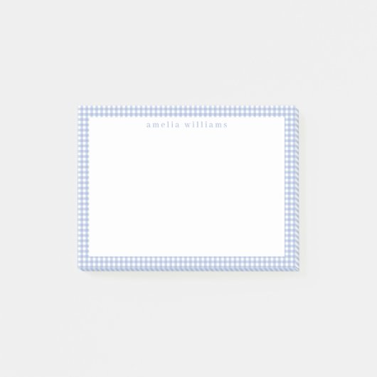 Post-it® En vichy bleu clair (Devant)