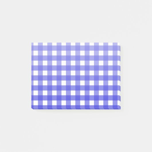 Post-it® En vichy bleu royal (Devant)