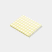 Post-it® En vichy jaune pâle et blanc (Incliné)