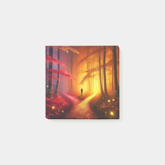 Post-it® Enchanted Crossroads - Vibrant Autumn Forest Art P (Devant)