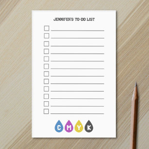 Post-it® Encre CMJN colorée Liste des tâches