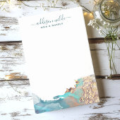 Post-it® Encre D'Aquarelle Liquide D'Art Moderne Bleu Et Or