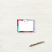 Post-it® Encre verte pourpre rouge (Sur un bureau)