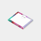 Post-it® Encre verte pourpre rouge (Incliné)