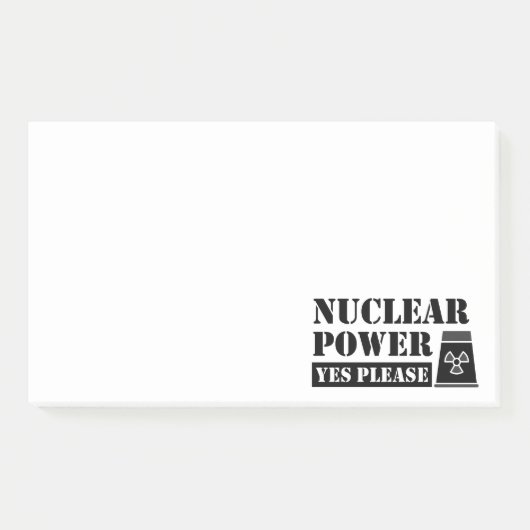 Post-it® Énergie nucléaire Oui Veuillez faire une déclarati (Devant)