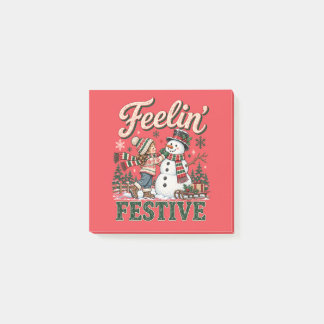 Post-it® Enfant bonhomme de neige de Noël ressenti Festive